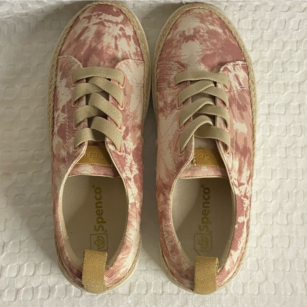SPENCO Malibu style Orthopedic Comfort Tie Dye Sneakers Blush Women Size US 7